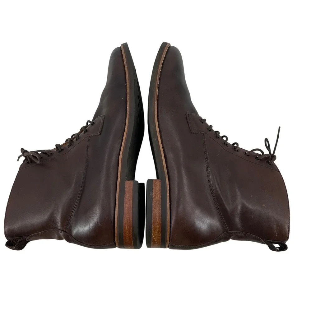 JackThreads Alexander Dark Brown Leather Lace Up Boots‎ FW2016-AXP-102 Size 10.5